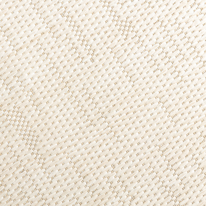 Rund Utomhusmatta - Malta Melerad Gräddvit