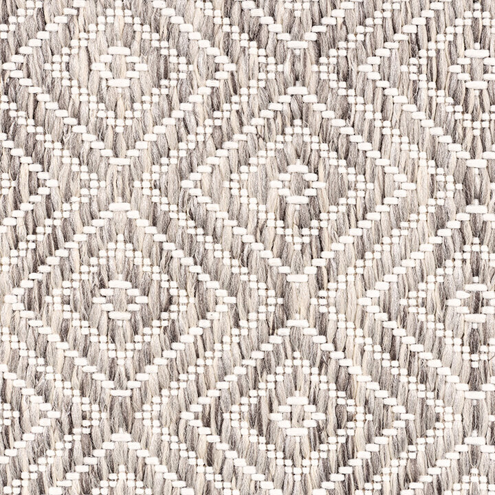 Fyrkantig Utomhusmatta - Sommarkakel Ljusgrå