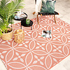 Utomhusmatta - Summer Pattern Rosa - thumbnail