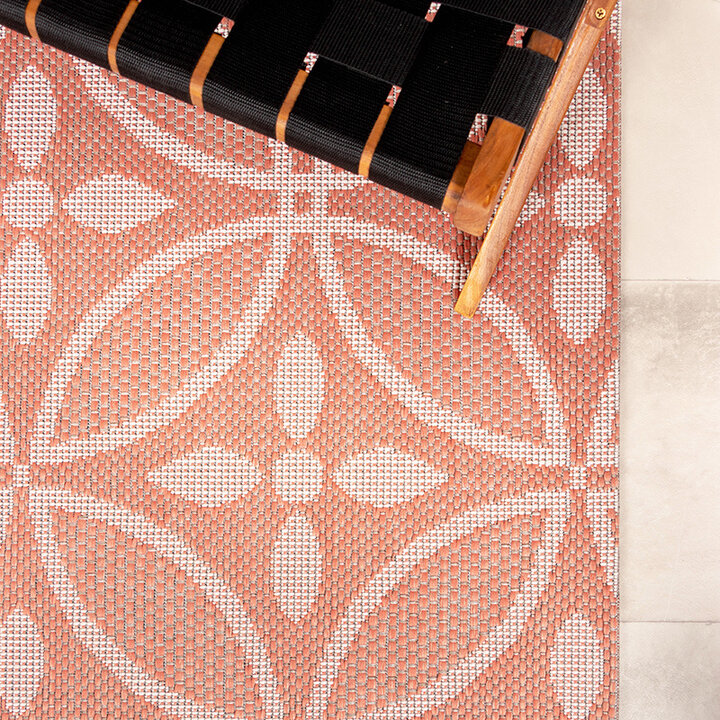 Utomhusmatta - Summer Pattern Rosa