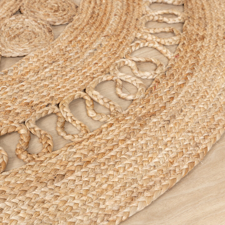 Jute Matta - Fair Rotting Rund Natur