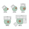 Rund Ullmatta - Feline Pastell - thumbnail 6