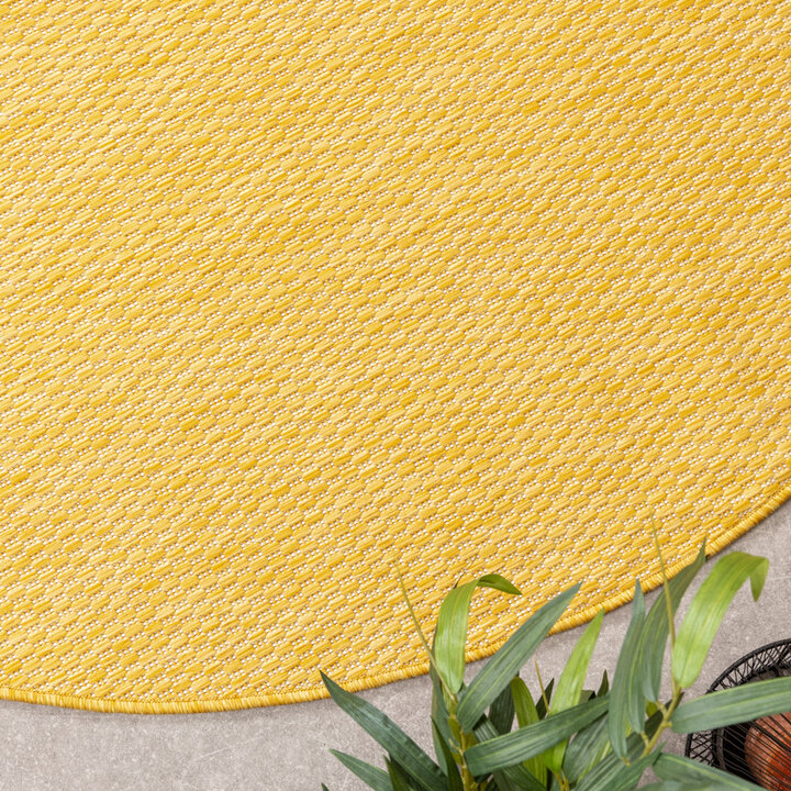 Rund Utomhusmatta - Costa Ockragul