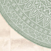 Rund Utomhusmatta - Summer Aztec Grön - thumbnail 5