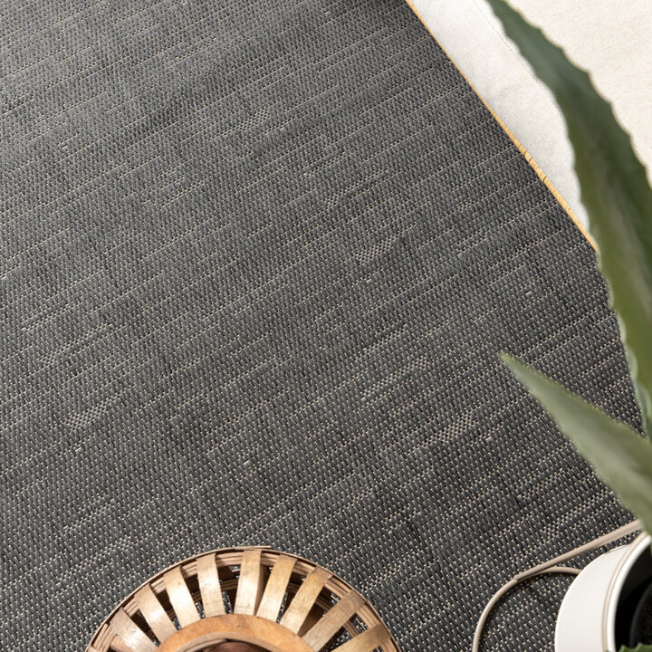 Utomhusmatta - Malta Melerad Svart