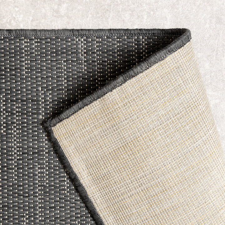 Utomhusmatta - Malta Melerad Svart