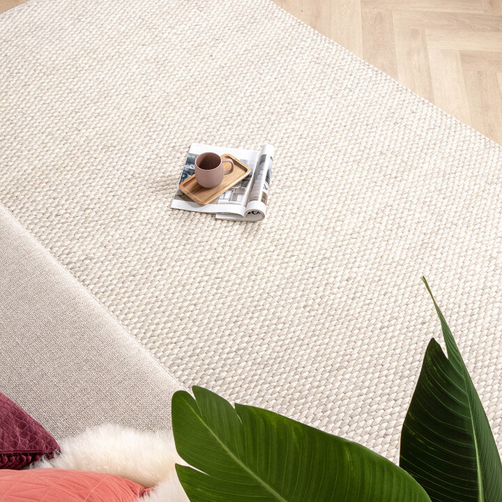 Ullmatta - Brilliant Gräddvit/Vit