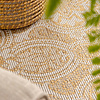 Rund Utomhusmatta - Summer Oriental Gul - thumbnail 5