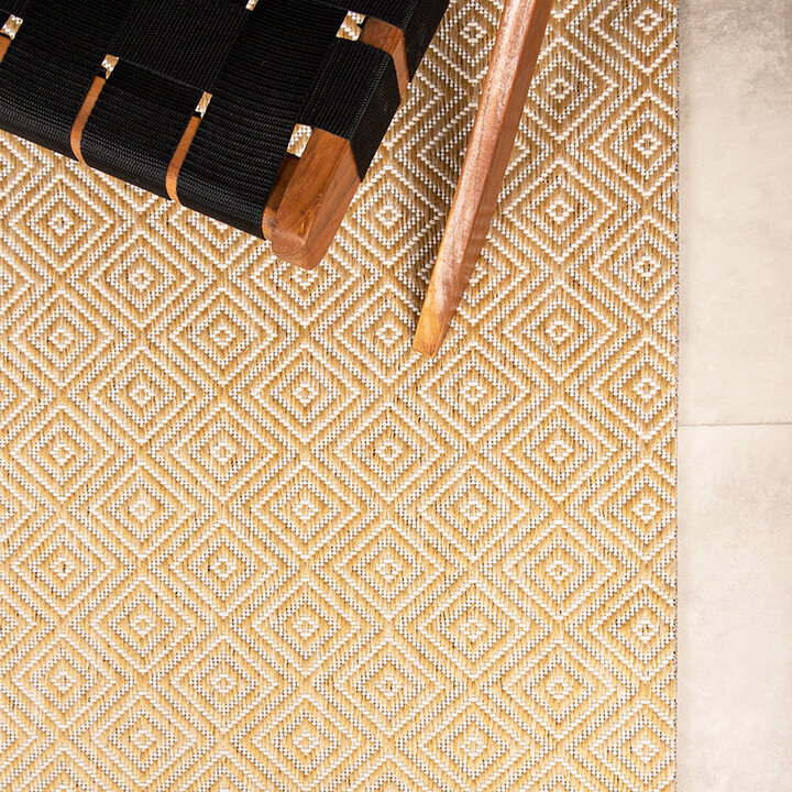 Utomhusmatta - Sommarkakel Gul