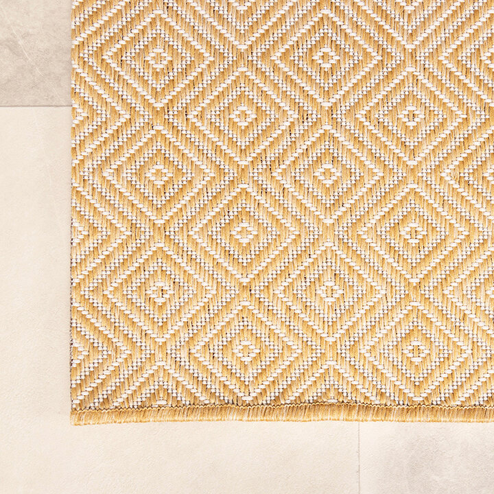 Utomhusmatta - Sommarkakel Gul