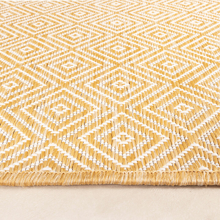 Utomhusmatta - Sommarkakel Gul