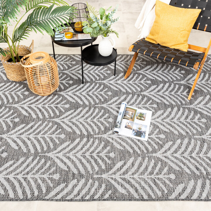 Utomhusmatta - Summer Leaves Grå