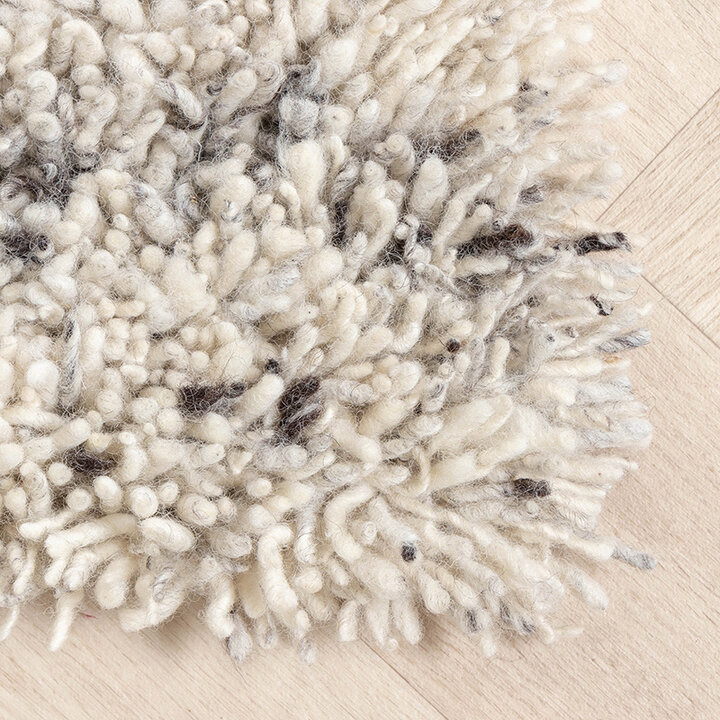 Ullmatta Med Hög Lugg - Royal Gräddvit/Grå