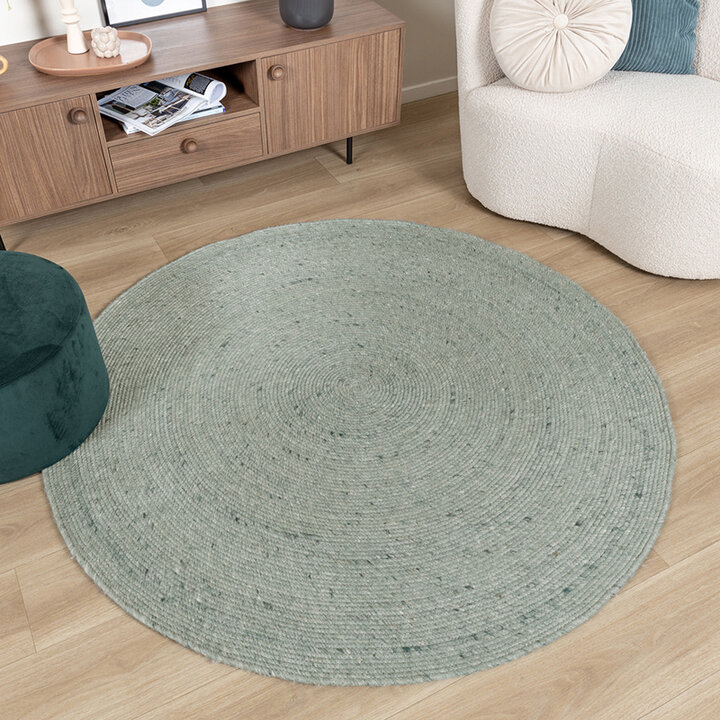 Rund Ullmatta - Wise Grön