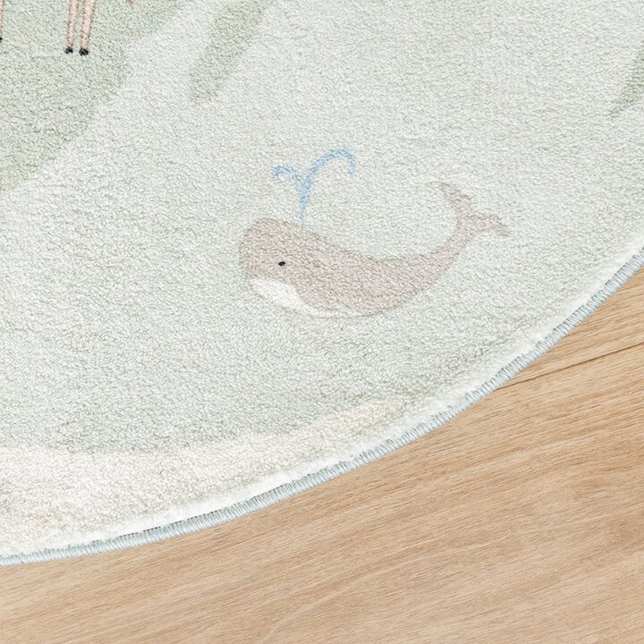 Rund Barnmatta - Globe Mintgrön