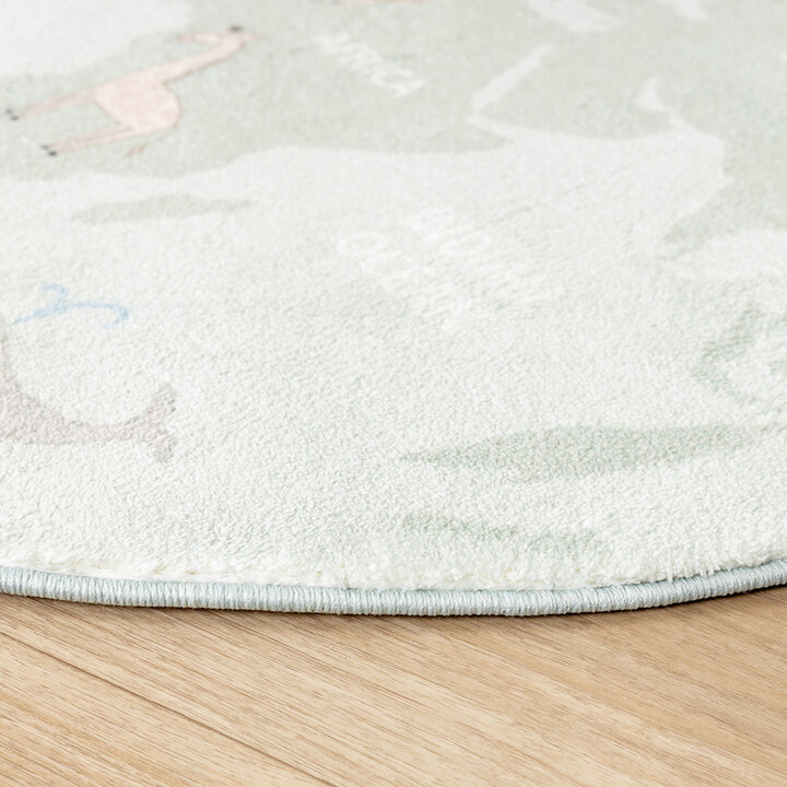 Rund Barnmatta - Globe Mintgrön