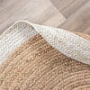 Jute Matta - Fair Rund Natur/Vit - thumbnail 6