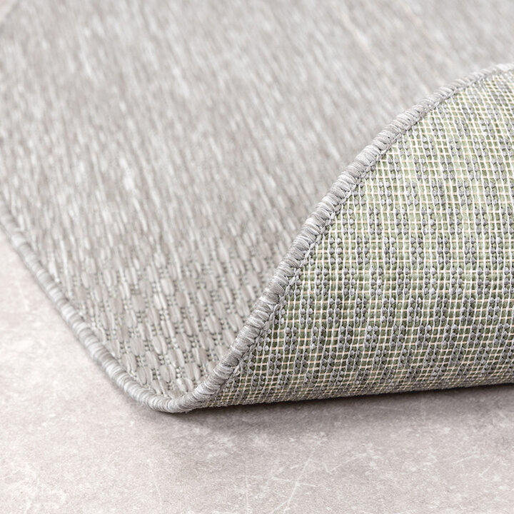 Rund Utomhusmatta - Costa Grå