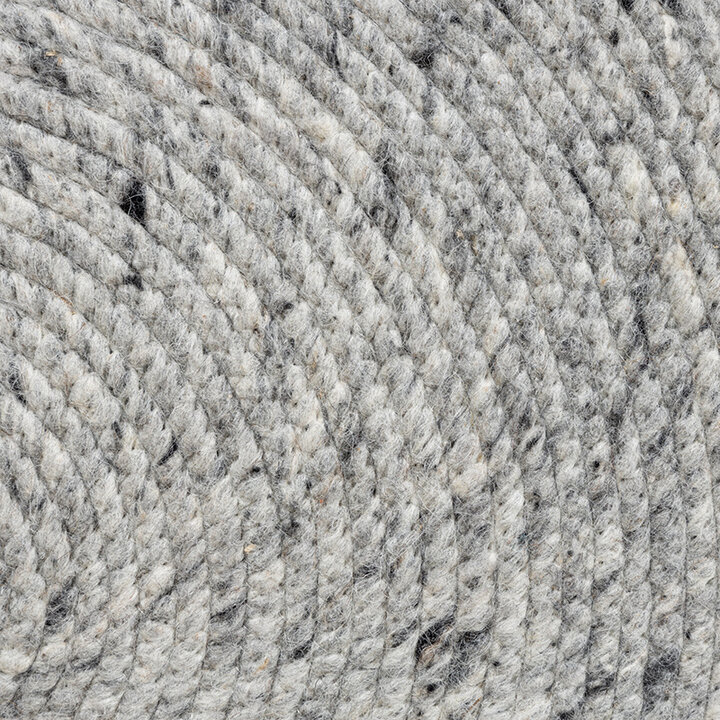 Rund Ullmatta - Wise Grå/Vit