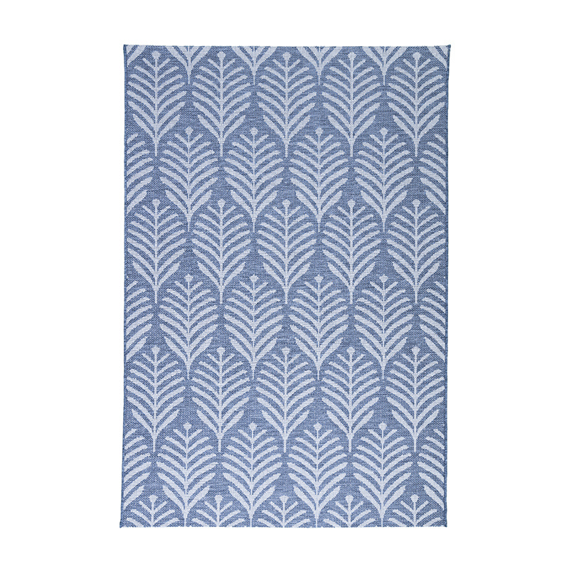 Utomhusmatta - Summer Leaves Blå - sfeer
