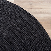 Jute Matta - Fair Rund Svart - thumbnail 4