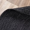 Jute Matta - Fair Rund Svart - thumbnail 5