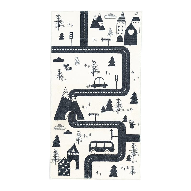 Bilmatta för barn – Dex Trail Svart - sfeer