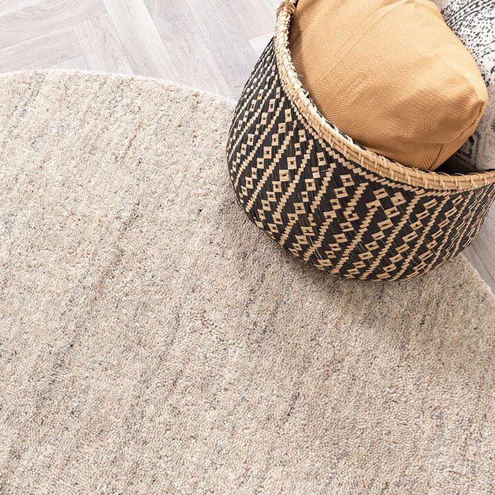 Rund Berbermatta - Aicha Taupe