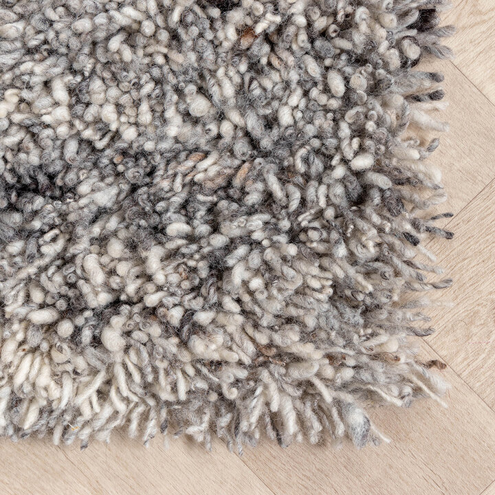 Ullmatta Med Hög Lugg - Royal Ljusgrå/Melerad