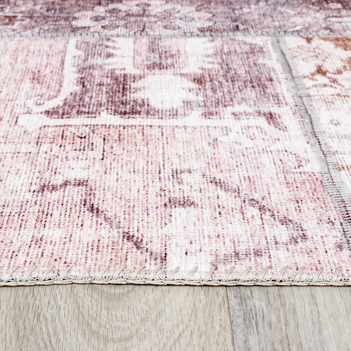 Lapptäckesmatta  - Lago Patchwork Röd/Rosa