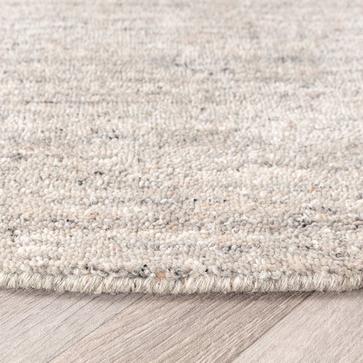 Rund Berbermatta - Aicha Grå