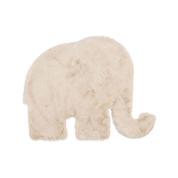 Barnmatta - Huggy Elephant Gräddvit