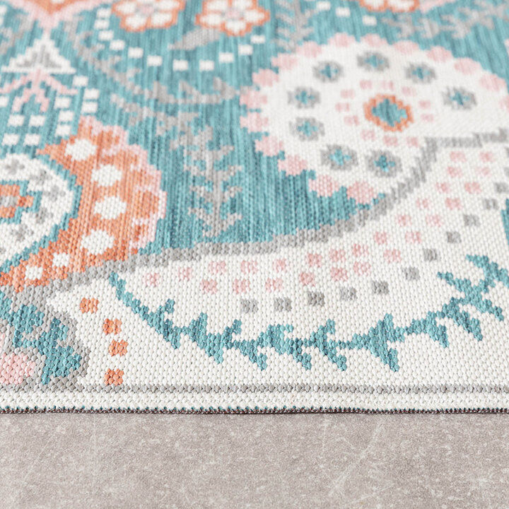 Bohemisk Utomhusmatta - Vedra Medaillon Blå