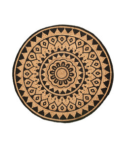 Rund Jute Matta - Henna Ayda Natur