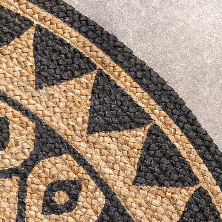 Rund Jute Matta - Henna Ayda Natur