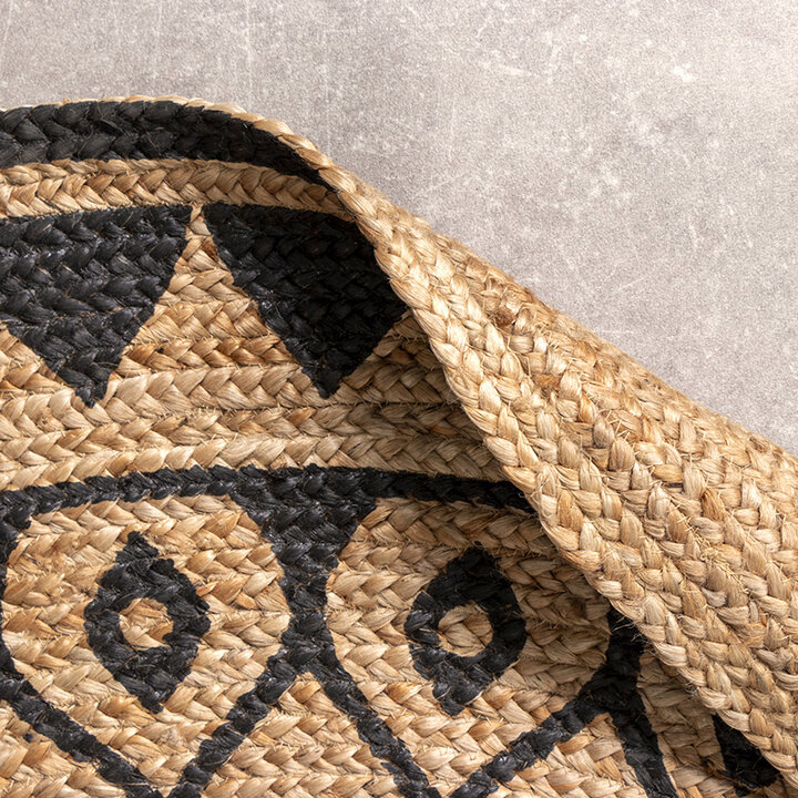 Rund Jute Matta - Henna Ayda Natur