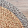 Jute Matta - Fair Rund Natur/Grå - thumbnail 5