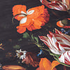 Blommig Matta - Florine Svart/Orange - thumbnail 3