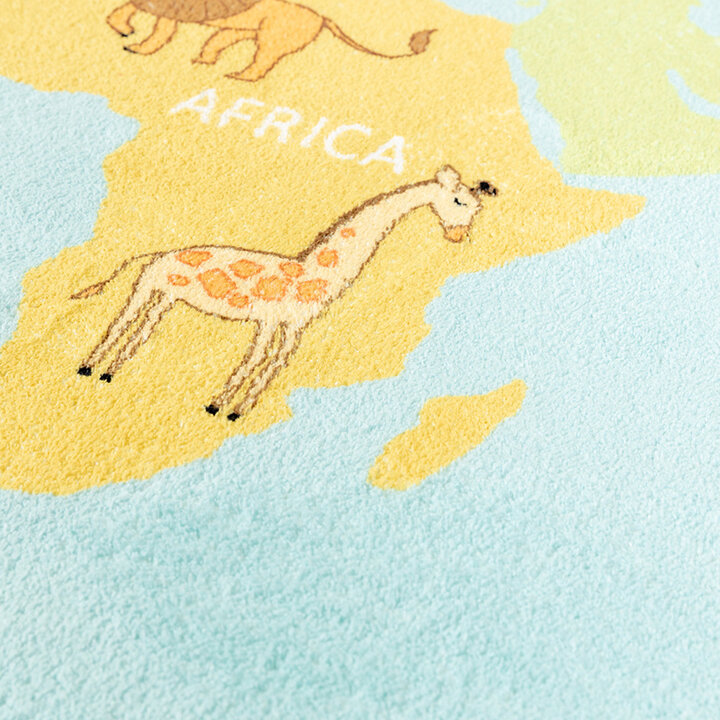 Barnmatta - Globe Blå