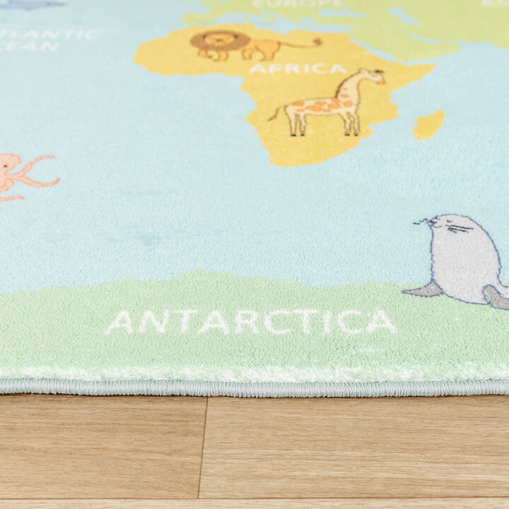 Barnmatta - Globe Blå