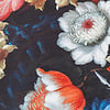 Blommig Matta - Florine Svart/Blå - thumbnail 3