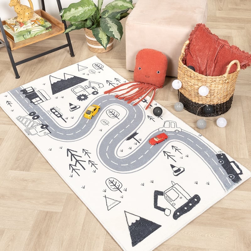 Bilmatta För Barn - Dex Road Svart