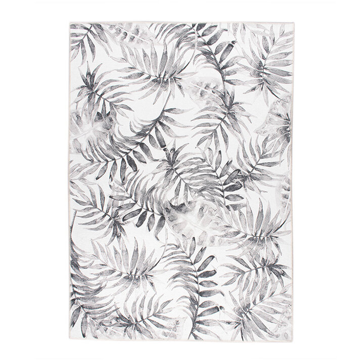 Botanisk Matta - Palmier Leaves Grå