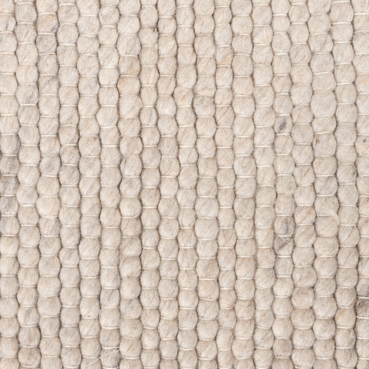 Organisk Matta I Formad Ull - Feline Vit/Melerad