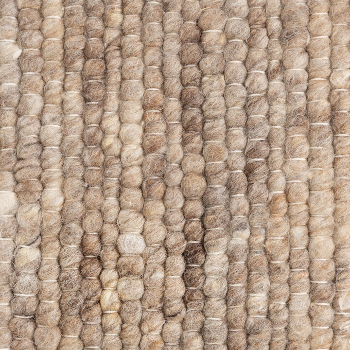 Rund Ullmatta - Feline Taupe/Melerad