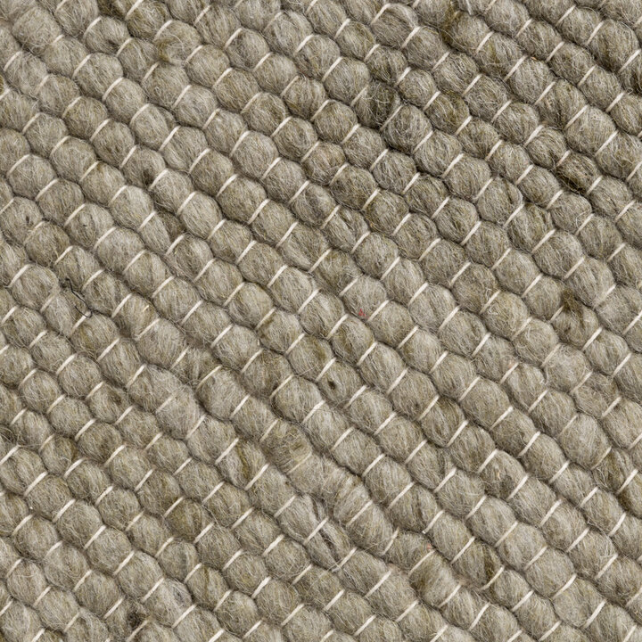 Rund Ullmatta - Feline Grön/Melerad