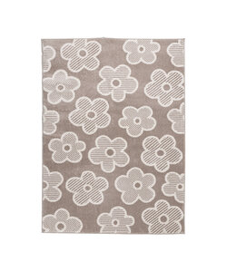 Barnrumsmatta - Bowie Flower Taupe
