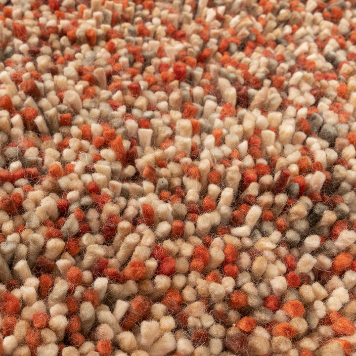 Ullmatta Med Hög Lugg - Elin Röd/Terrakotta