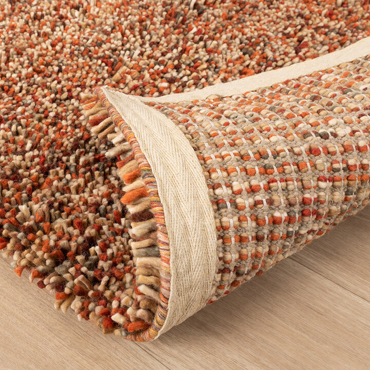 Ullmatta Med Hög Lugg - Elin Röd/Terrakotta