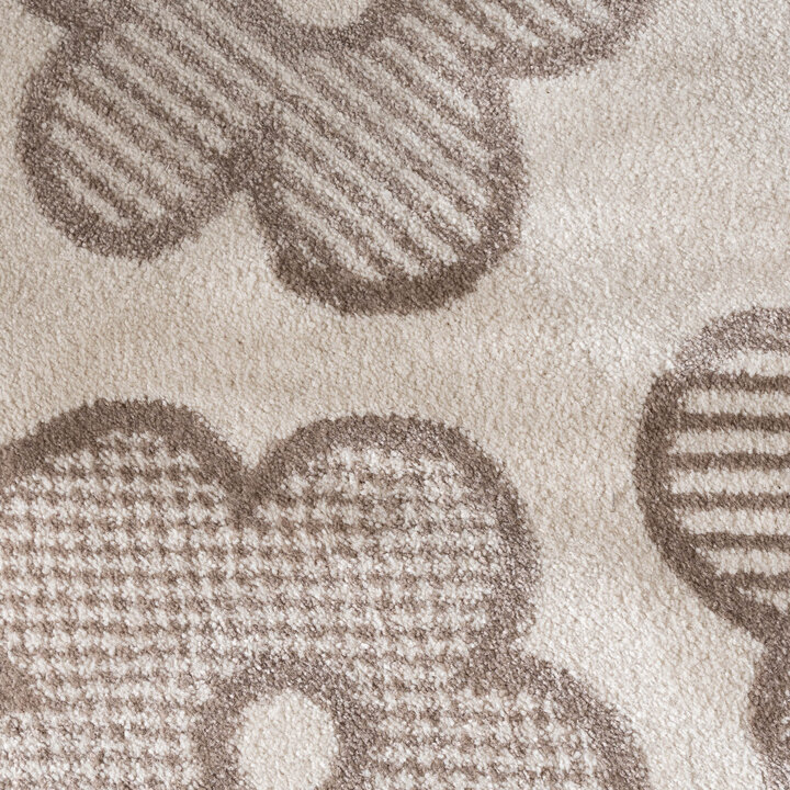 Barnrumsmatta - Bowie Flower Gräddvit